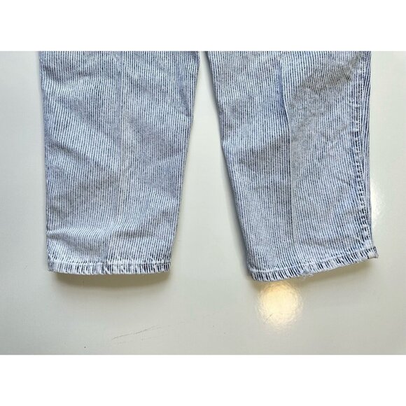 Levi's 900 Series Silver Tab 80s VTG Mom Jeans Blue White Railroad Stripe 34x30 - Picture 6 of 8
